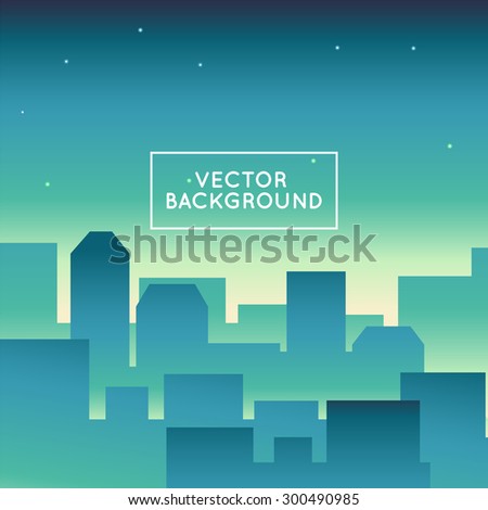 Vector abstract landscape - design template in gradient coors - with copy space for logo or text - splash screen or banner background