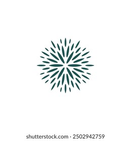Logotipo abstracto de la hoja del Vector, logotipo orgánico.