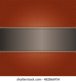 Dibujo de textura de fondo gris y marrón de cuero abstracto vectorial.