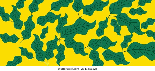 vector abstract leaves pattern background design 