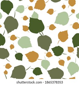 Vector abstract leaves seamless pattern. Suitable for packaging, wallpaper, fashion fabric, home decor and other design projects. 