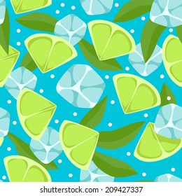 Vector abstract lemonade pattern. Vector hand drawn lemon seamless background.