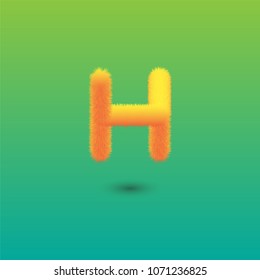 Vector abstract letter H logo template