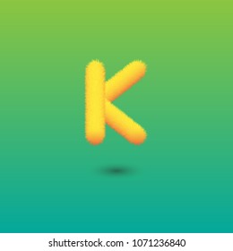 Vector abstract letter K logo template