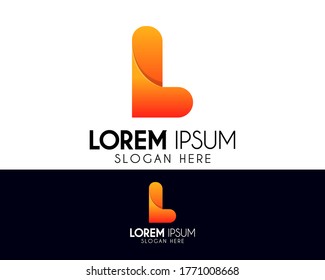 Vector abstract letter L logo design. colorful icon concept. Modern logo for brand identity. Creative symbol element or template