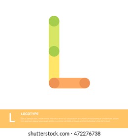Vector abstract letter L logo template.