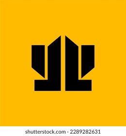vector abstract letter logo ABCDEFGHIJKLMNOPQRSTUVWXYZ assorted shapes, abstract geometry logo