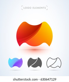 Vector abstract letter M logo