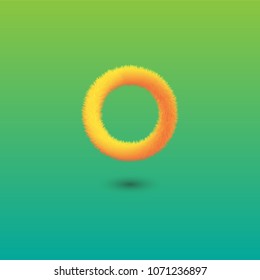 Vector abstract letter O logo template