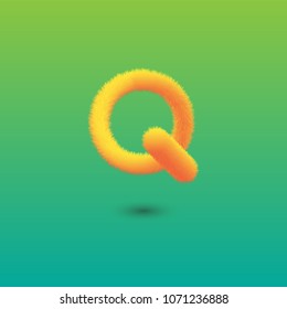 Vector abstract letter Q logo template