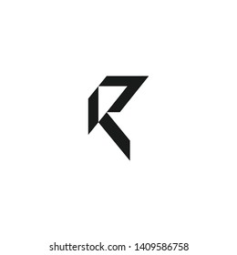 Vector abstract letter R logo. Design concept letter R template. Modern R mark
