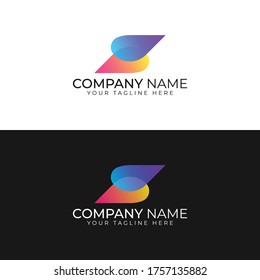 Vector abstract letter S logo template. Material design, flat, modern, and line art style.