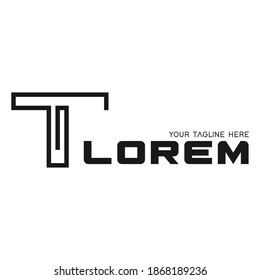 Diseño del logotipo de la letra T del vector abstract para tecnología. Diseño del logotipo de la carta conceptual moderna T