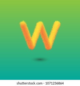 Vector abstract letter W logo template