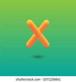 Vector abstract letter X logo template