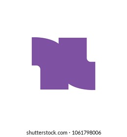 vector of abstract letters xl logo