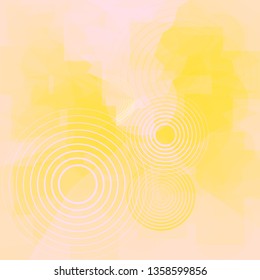 Vector Abstract Light Background with Blur Effect. Geometric Fond with Circles. Illustration of Futuristic Fond with Transparent Rounds. Tech Template. Tech backdrop. Concept for Graphic Design