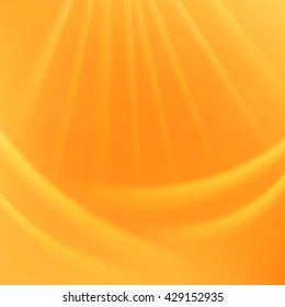 Vector Abstract Light Background. Blurred Lights Yellow Background