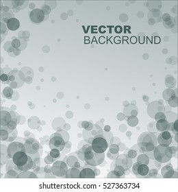 Vector Abstract Light Background Grey Circles Stock Vector (Royalty ...