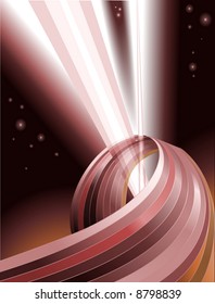 An vector abstract light beams background illustration