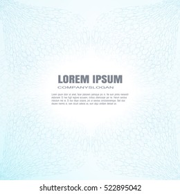 Vector abstract light blue background with hexagon shapes.
