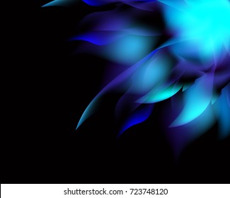 Vector abstract light blue and black background
