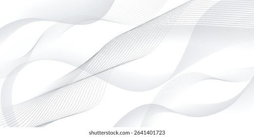 Vector abstract light lines in high speed technology concept. Speed ​​on road image. Abstract background with glow.