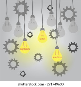 Vector abstract light show that success and congratulate and can be used as the business and investment.