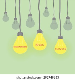 Vector abstract light show that success and congratulate and can be used as the business and investment.