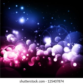 vector abstract lights background