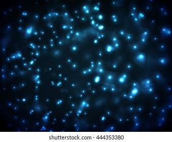 Vector abstract lights background. Colorful bright glow. Light in dark.