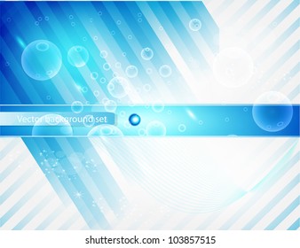 Vector abstract line and. Stripe blue curve