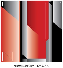 vector abstract line and angular metal background pattern