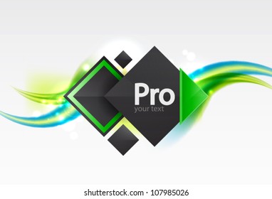 Vector abstract line background