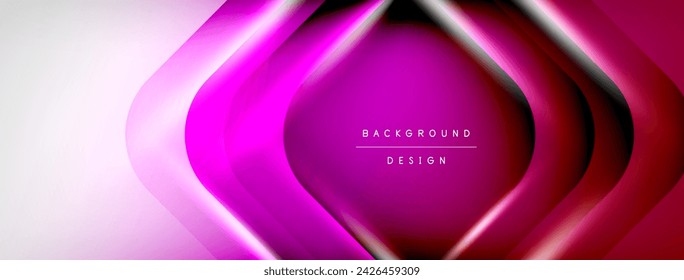Vector abstract line background with glowing effects and shadows. Vector Illustration For Wallpaper, Banner, Background, Card, Book Illustration, landing page