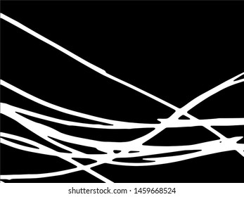 Vector abstract line. Grunge background for your design. Black and white abstract drawing. Vector line pattern.