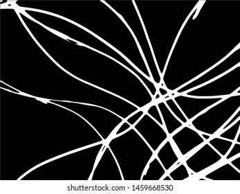 Vector abstract line. Grunge background for your design. Black and white abstract drawing. Vector line pattern.