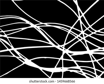Vector abstract line. Grunge background for your design. Black and white abstract drawing. Vector line pattern.