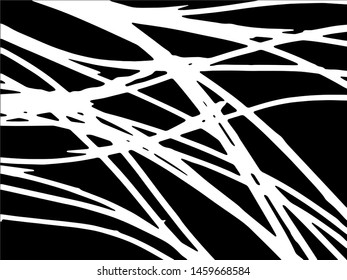 Vector abstract line. Grunge background for your design. Black and white abstract drawing. Vector line pattern.