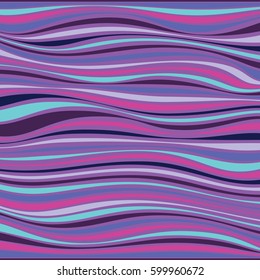 Vector abstract line pattern. Color waves background