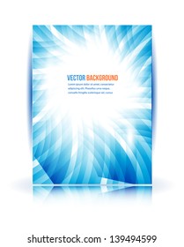 Vector abstract line and square. Stripe blue curve