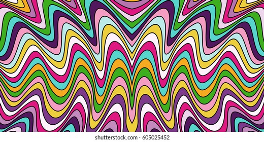 Vector abstract line stripes. Waves horizontal background