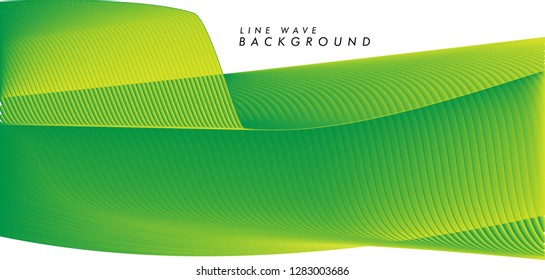 vector abstract line wave background in eps 10