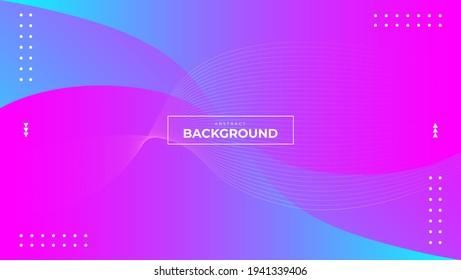 vector abstract line wave with gradient background for wallpaper, web, lay out, banner, and etc.