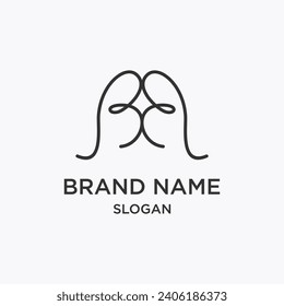 Vector abstract lineal logo template collection