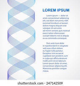 Vector Abstract Linear Background For Presentation - DNA Helix