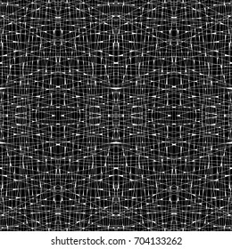 Vector abstract linear grunge seamless pattern