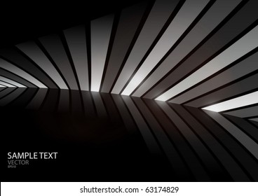 Vector abstract lined background - Vector dark background illustration