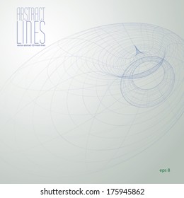 Vector abstract lines, clear eps 8 vector.