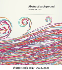 Vector abstract lines illustration 2